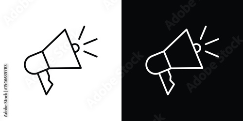 Social campaign icon in black. flat graphic vector icon