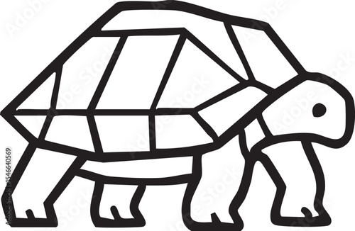 Geometric turtle icon