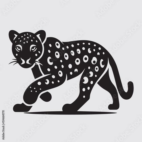 Hand drawn Leopard illustration