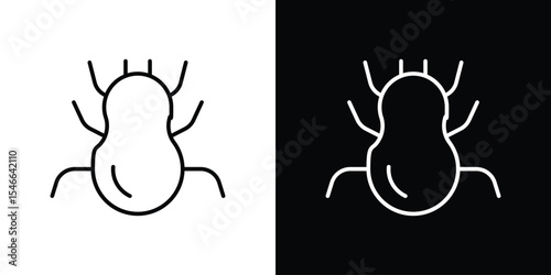 Spider icon in black. flat graphic vector icon