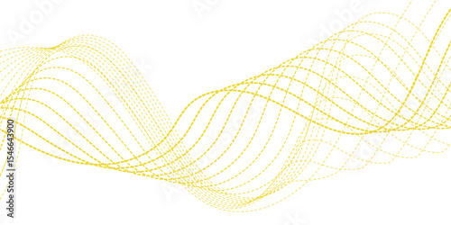 Energy technology concept halftone modern backdrop design for business, presentation. Flowing Dot Wave Pattern Halftone Curve Shape. Wave with lines created using blend tool. Curved wavy line, smooth