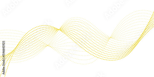 Energy technology concept halftone modern backdrop design for business, presentation. Flowing Dot Wave Pattern Halftone Curve Shape. Wave with lines created using blend tool. Curved wavy line, smooth