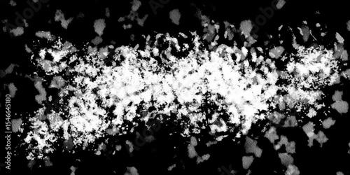 Snowflakes on dark background. white icy snowflakes isolated on black background, natural background. white crystalline powder on a black background. sugar dust. texture, pattern and clipping.