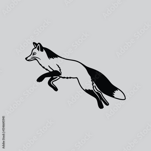 Jackal Wildlife Illustration in Motion