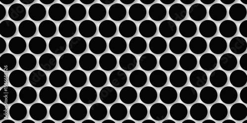 Black tiles wall. round marble textures, ball tiles. Top view pavement circle block black texture with seamless patterns floor background. Air Bubble wrap texture background. Textured Background.