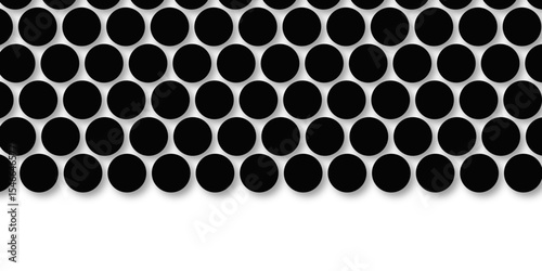 Black tiles wall. round marble textures, ball tiles. Top view pavement circle block black texture with seamless patterns floor background. Air Bubble wrap texture background. Textured Background.