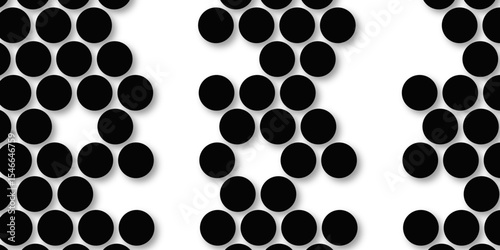 Black tiles wall. round marble textures, ball tiles. Top view pavement circle block black texture with seamless patterns floor background. Air Bubble wrap texture background. Textured Background.