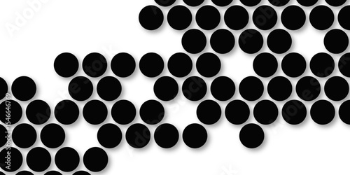Black tiles wall. round marble textures, ball tiles. Top view pavement circle block black texture with seamless patterns floor background. Air Bubble wrap texture background. Textured Background.