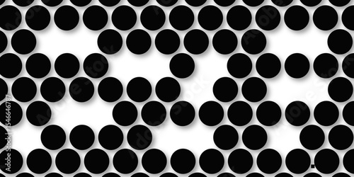 Black tiles wall. round marble textures, ball tiles. Top view pavement circle block black texture with seamless patterns floor background. Air Bubble wrap texture background. Textured Background.