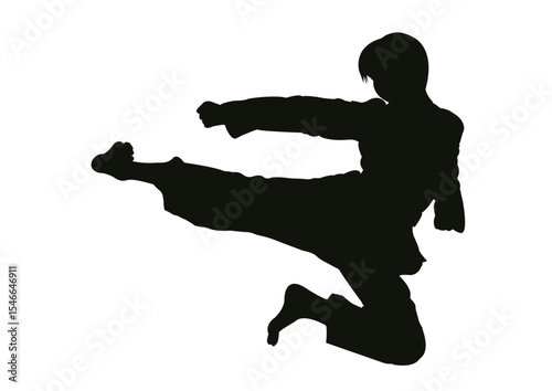 vector silhouette of a man