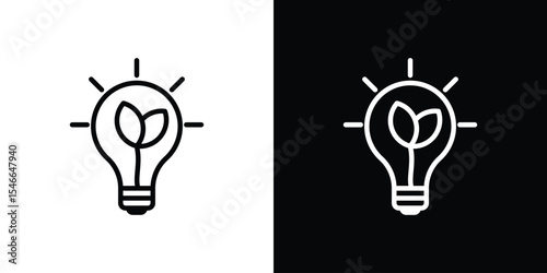 Sustainable ecological energy icon in black. flat graphic vector icon