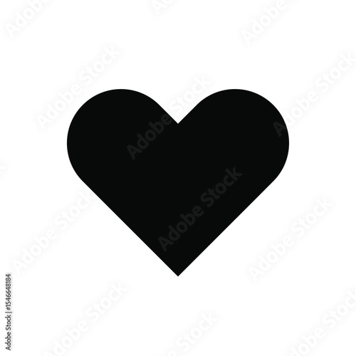 Heart on white background