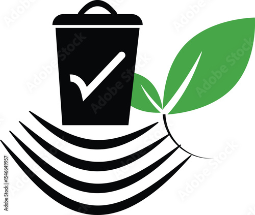 Save the Environment use accurate Dustbin.