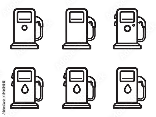 Simple pump dispenser line art