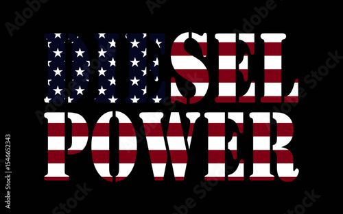 Diesel Power American Flag Truck Mechanic Gift t-shirt quotes svg design