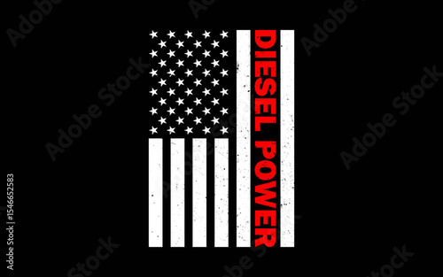 Diesel Power Flag Truck Turbo Brothers Mechanic t-shirt quotes svg design