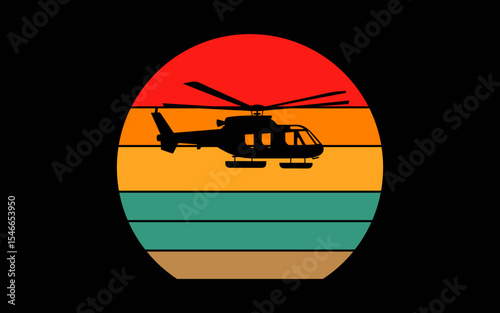 Vintage Helicopter Pilot t-shirt quotes svg design