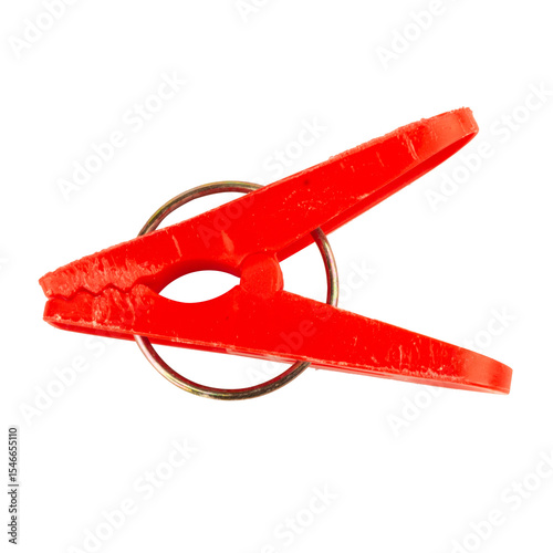Clothes peg on white tool retro