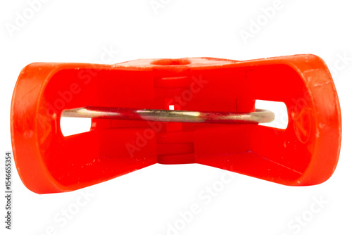 Clothes peg on white tool retro