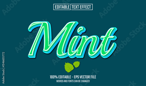 mint editable text effect