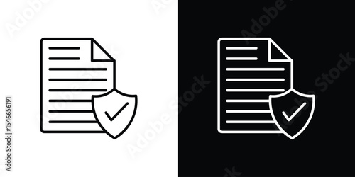 Terms and Conditions icon in black. flat graphic vector icon
