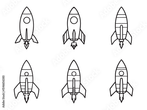Minimal Rocket Graphic Design