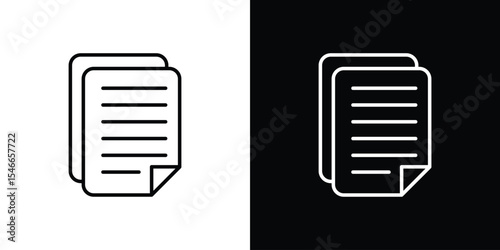 Thesis icon in black. flat graphic vector icon