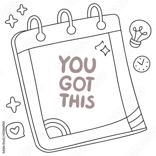 Believe in Yourself Motivational and Inspirational Daily Planner and Organizer