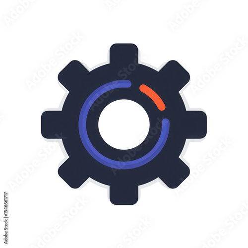 gear business concept Modern gear icon symbolizing innovation.