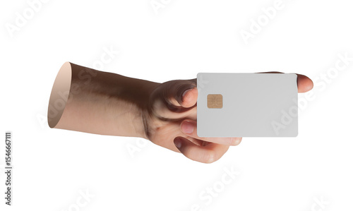 Bank card held by female hand, finance concept with credit and debit payment, cashback, retail