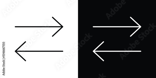 Transfer icon in black. flat graphic vector icon