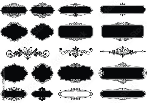 Elegant Ornamental Frames and Borders A Collection of Vintage Design Elements