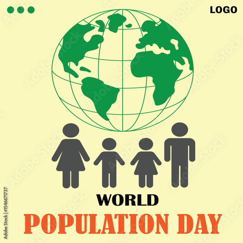 World population day vector illustration