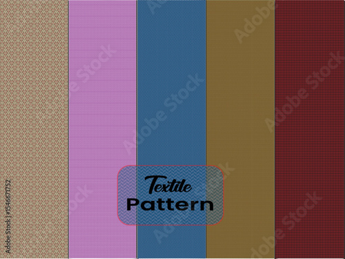 Textile Pattern designs with various shapes like round, triangular etc. and customizable colors like off-white, green, sky blue, pink, orange, blue etc.