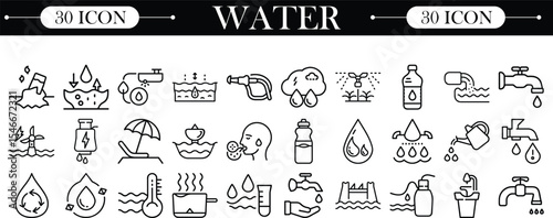 set of vector Water icons