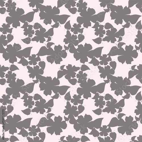 Cute feminine seamless watercolor pattern with little tiny wildflowers, hand drawn