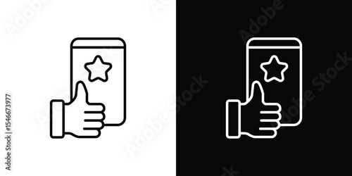 Usability icon in black. flat graphic vector icon