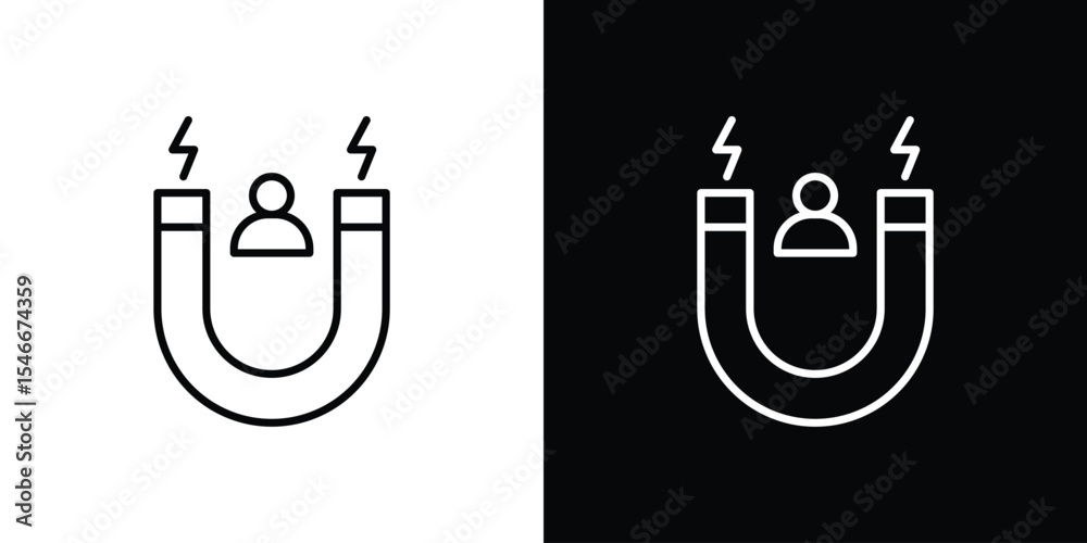 Fototapeta premium User engagement icon in black. flat graphic vector icon