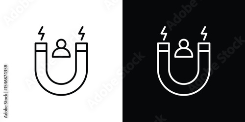 User engagement icon in black. flat graphic vector icon