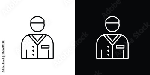 Valet icon in black. flat graphic vector icon