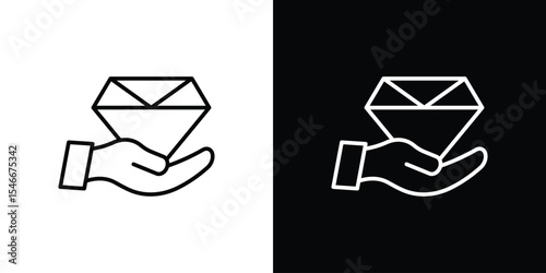 Value icon in black. flat graphic vector icon