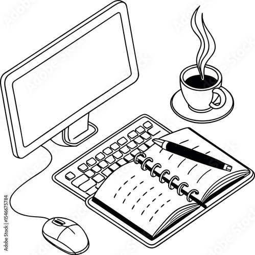 Boost Productivity  Effective Workspace Setup for Focused Work and Daily Planning