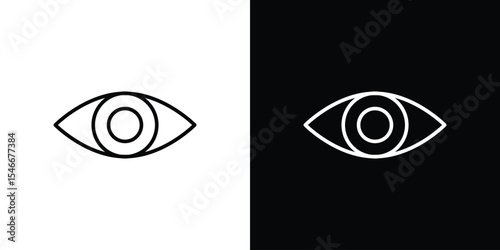 Visible icon in black. flat graphic vector icon