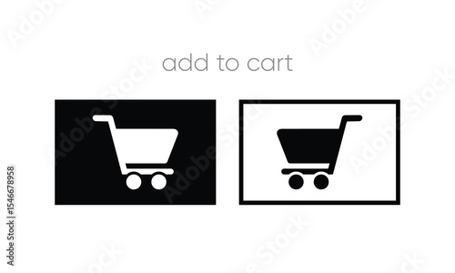 add to cart icon vector. shopping cart vector. shopping icon