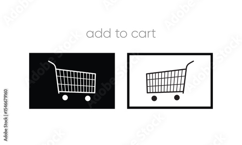 vector cart icon. add to cart symbol. shopping icon