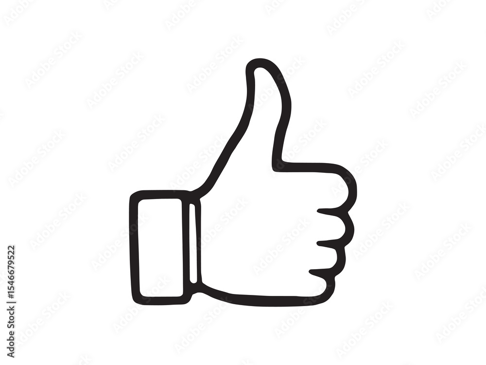 Thumb Up Icon Line Art Thumb Up Icon Line Art