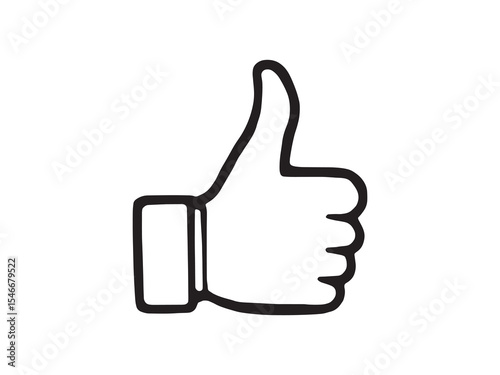 Thumb Up Icon Line Art