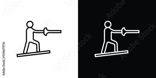 Wakeboarding icon in black. flat graphic vector icon