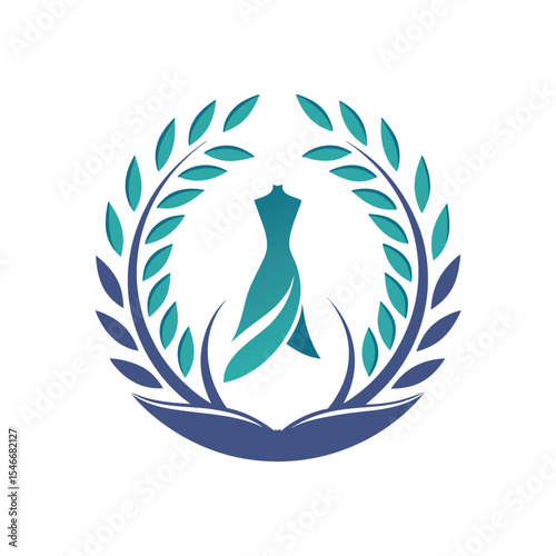 elegant silhouette of a charity logo