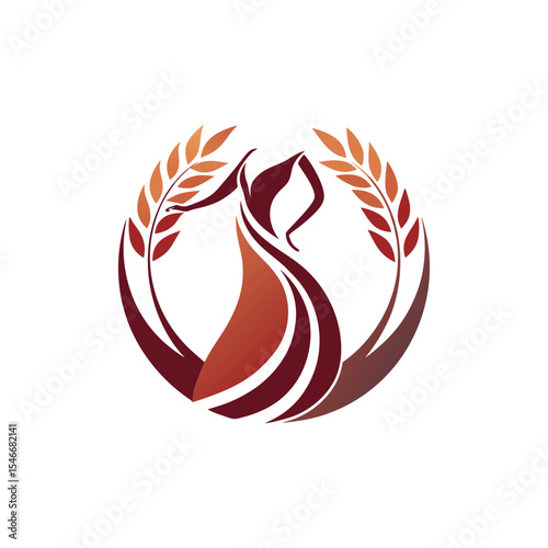 elegant silhouette of a charity logo